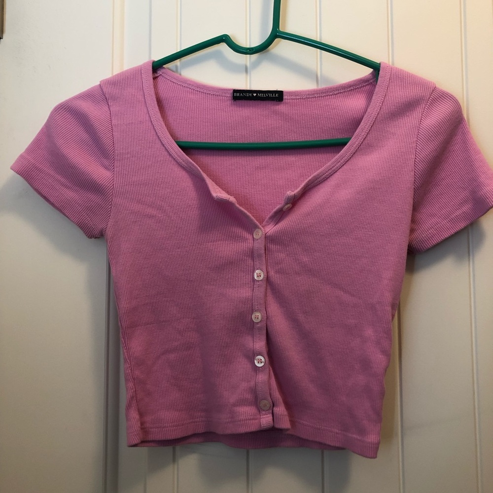 HOT PINK brandy melville top